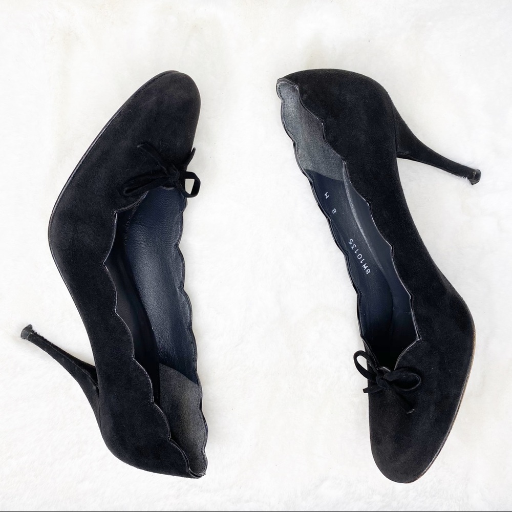 Stuart Weitzman Black Suede Heels